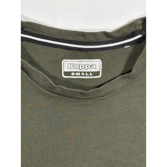KAPPA Knitted T Shirt Men’s Small Olive NEVER ENOUGH - Picture 2 of 5